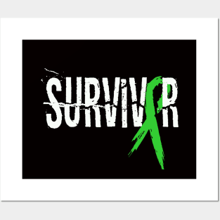 TBI Survivor Ribbon Shirt Posters and Art